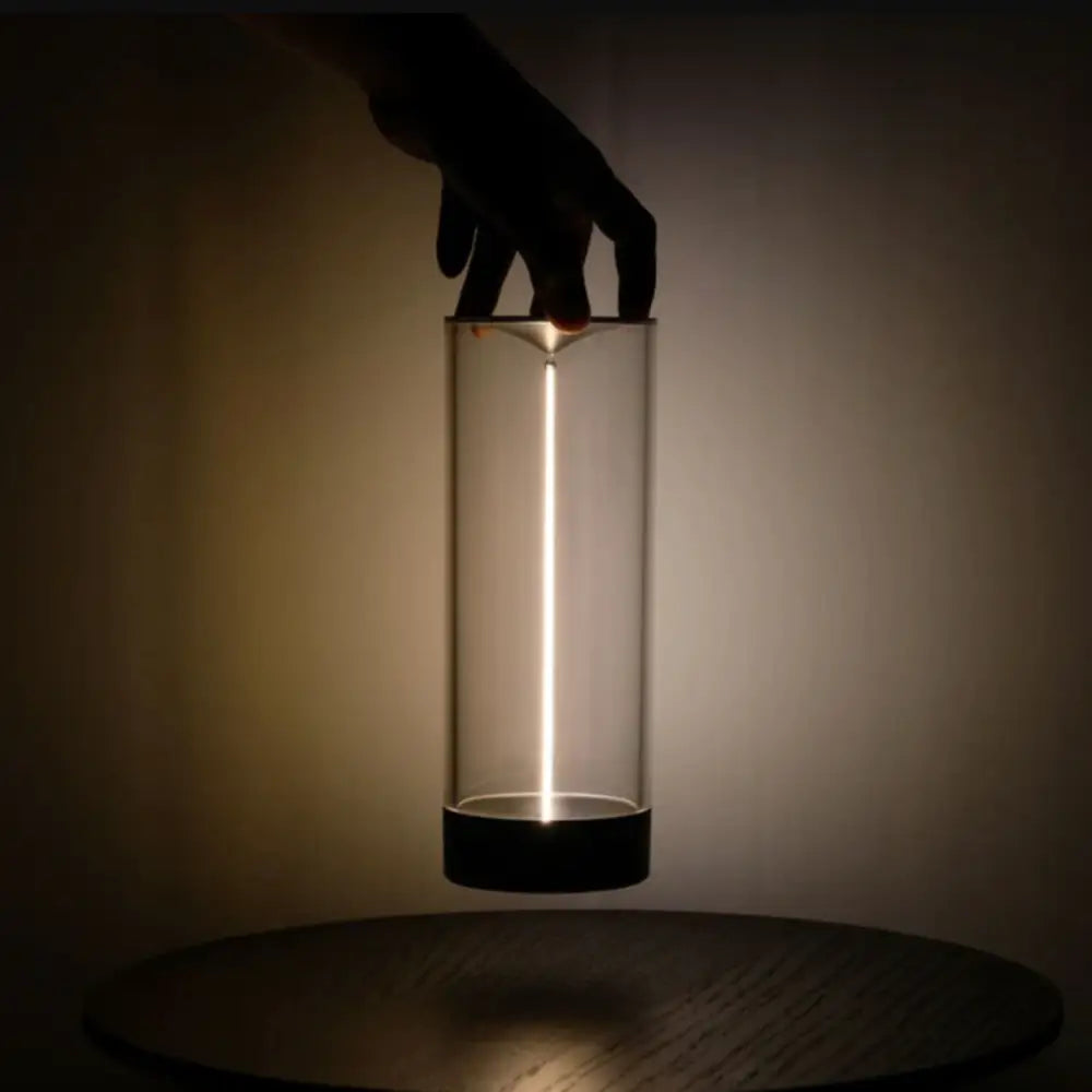 Black Glass Table Lamp
