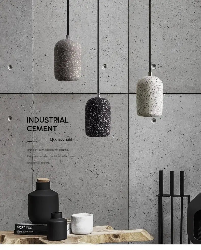 Grey Cement Pendant Lamp