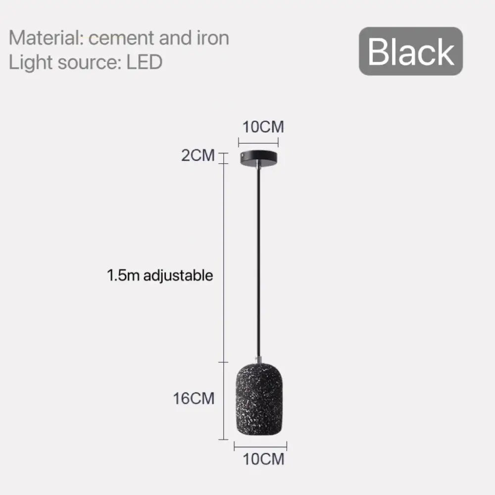 Grey Cement Pendant Lamp