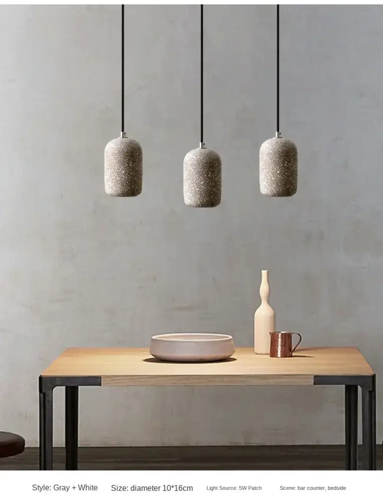 Grey Cement Pendant Lamp