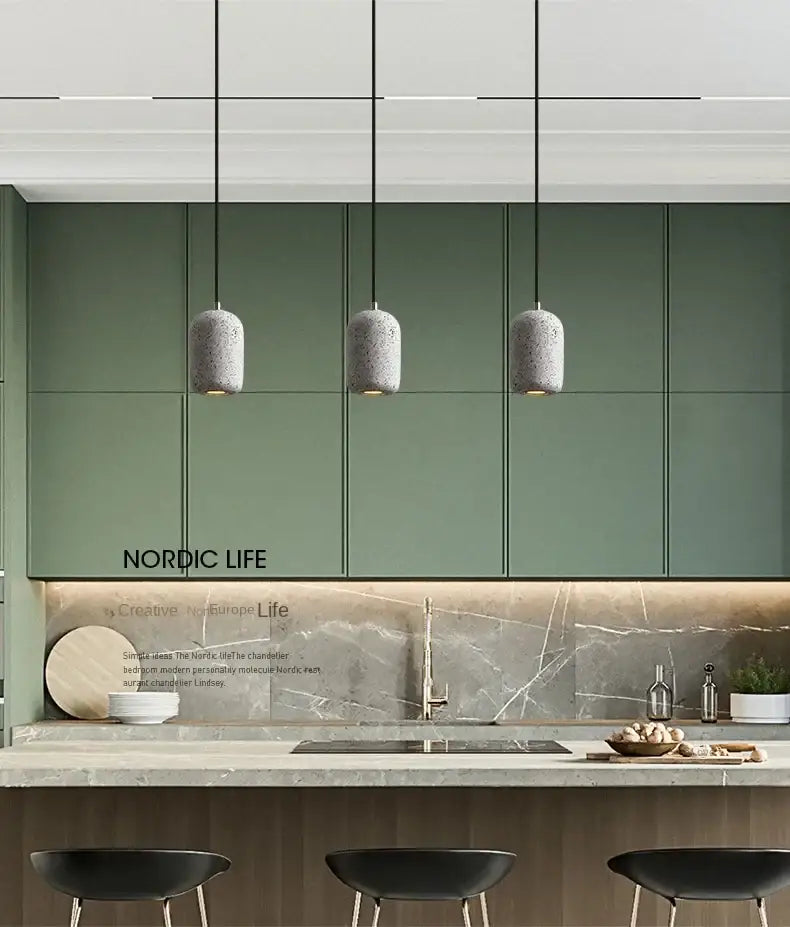 Grey Cement Pendant Lamp