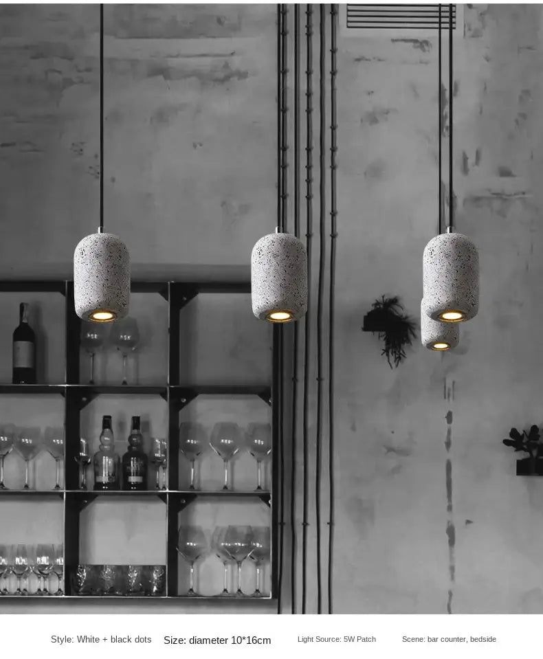 Grey Cement Pendant Lamp