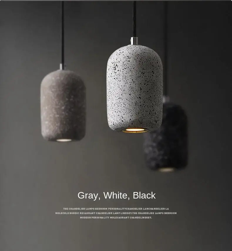 Grey Cement Pendant Lamp