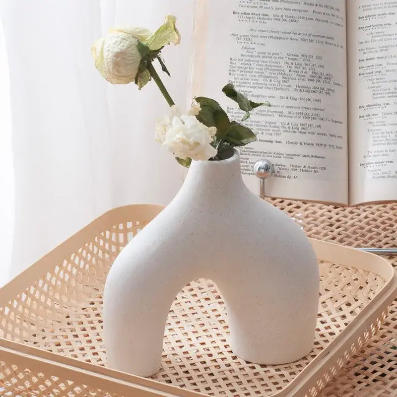 Matte Black Nordic Vase