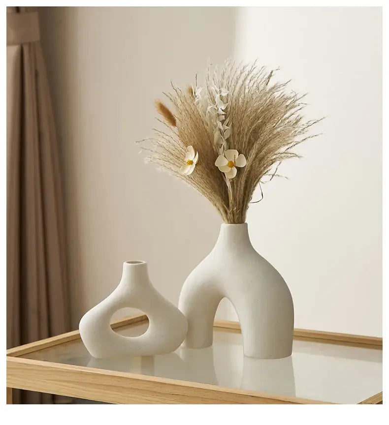 Matte Black Nordic Vase