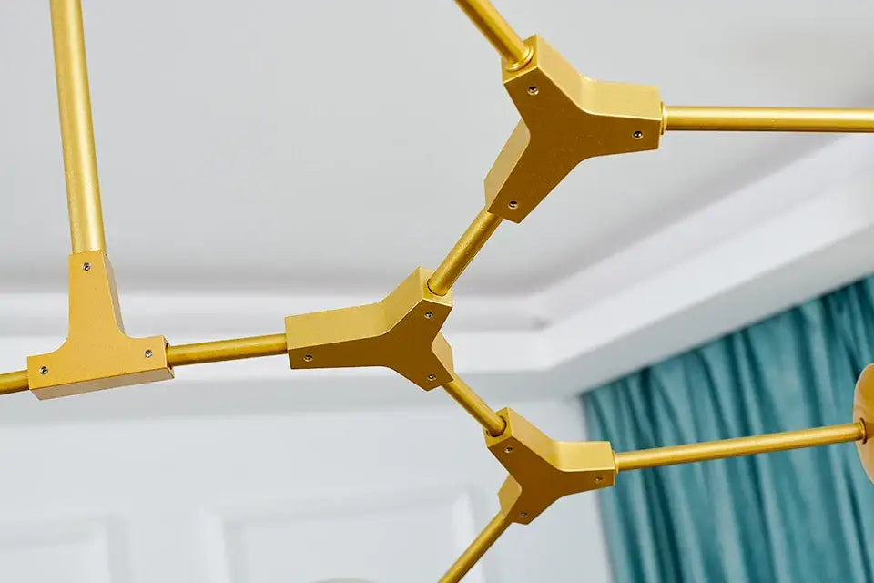 Amber Nordic Glass Chandelier