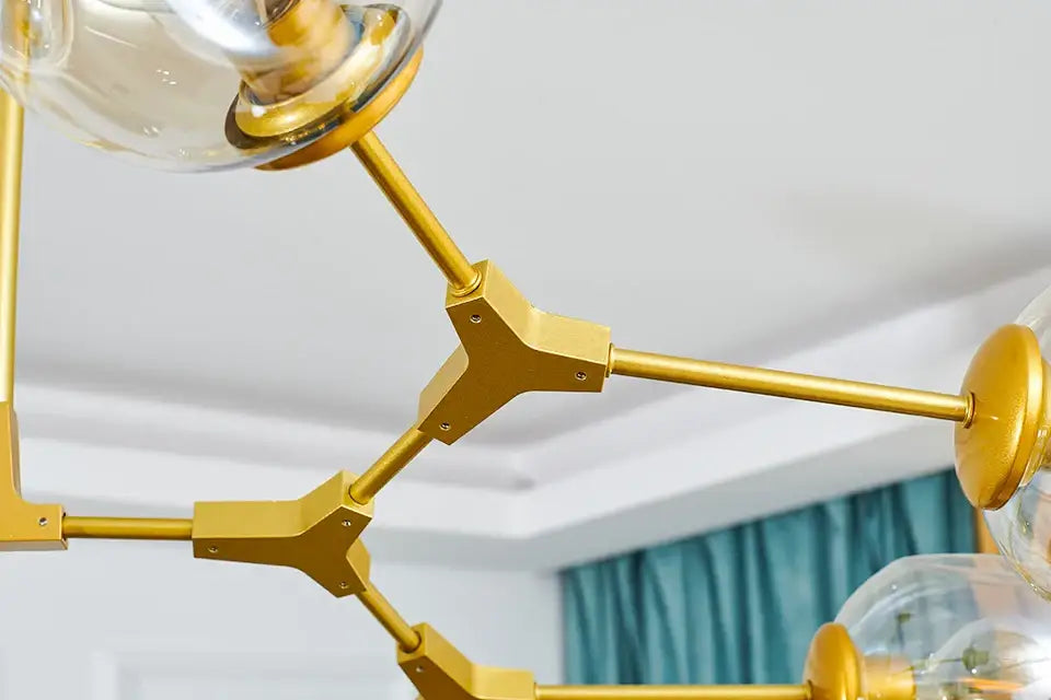 Amber Nordic Glass Chandelier