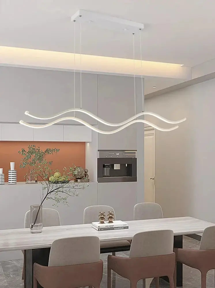 Gold Wave Chandelier