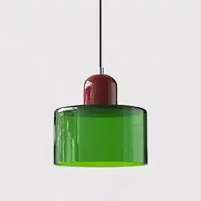 Olive Glass Pendant Chandelier