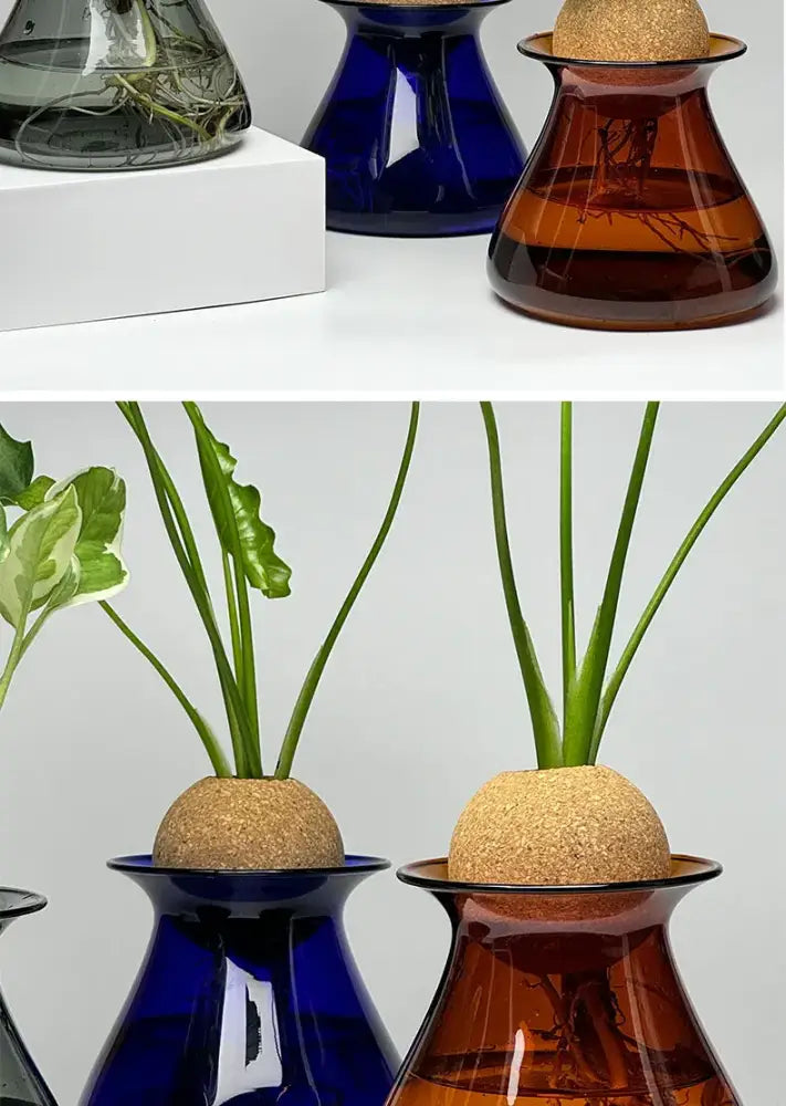 Blue Nordic Glass Vase