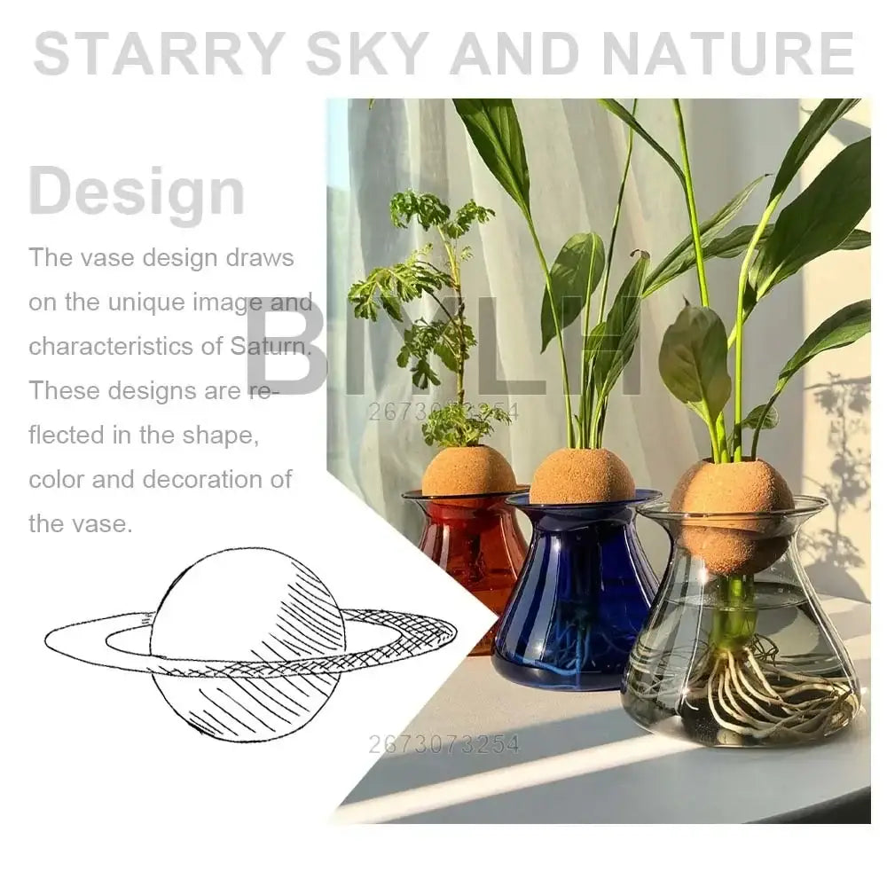 Blue Nordic Glass Vase