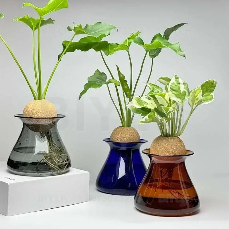 Blue Nordic Glass Vase