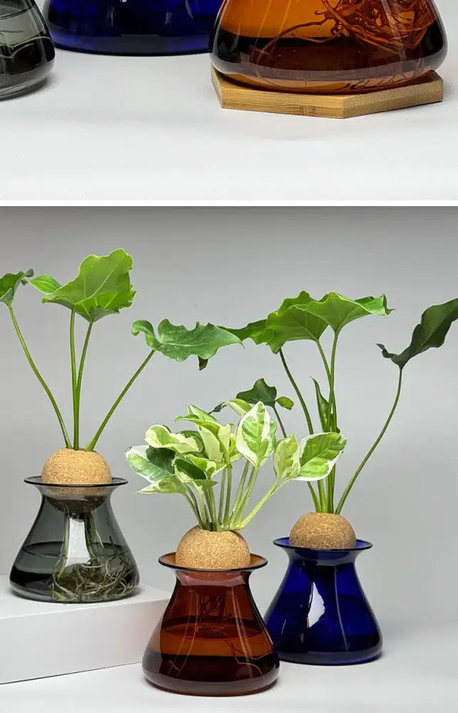 Blue Nordic Glass Vase