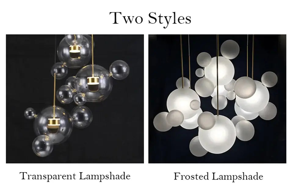Glass Globe LED Chandelier