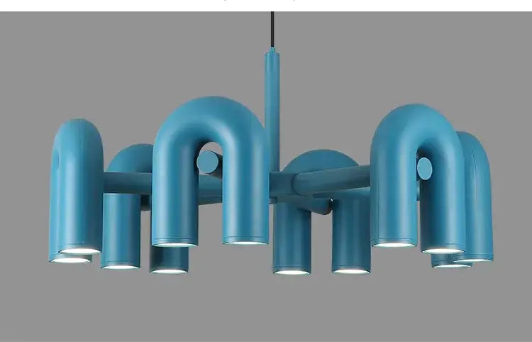 Blue LED Ceiling Chandelier