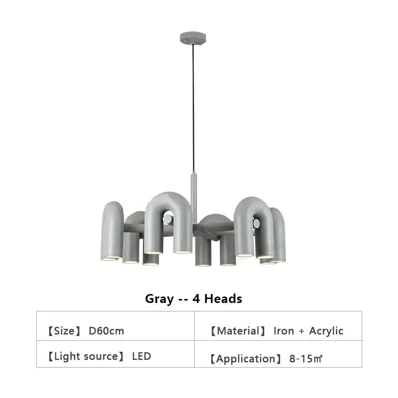Blue LED Ceiling Chandelier
