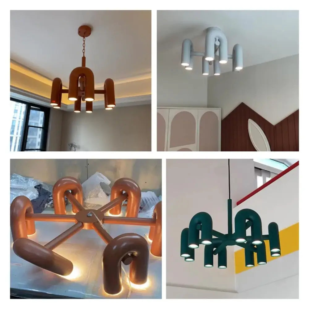 Blue LED Ceiling Chandelier