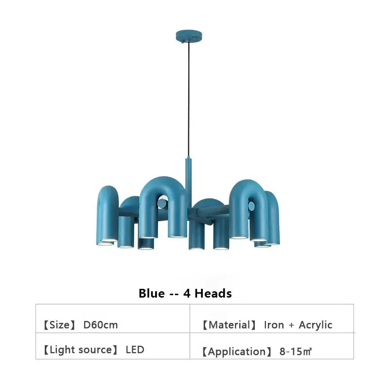 Gray Nordic LED Chandelier
