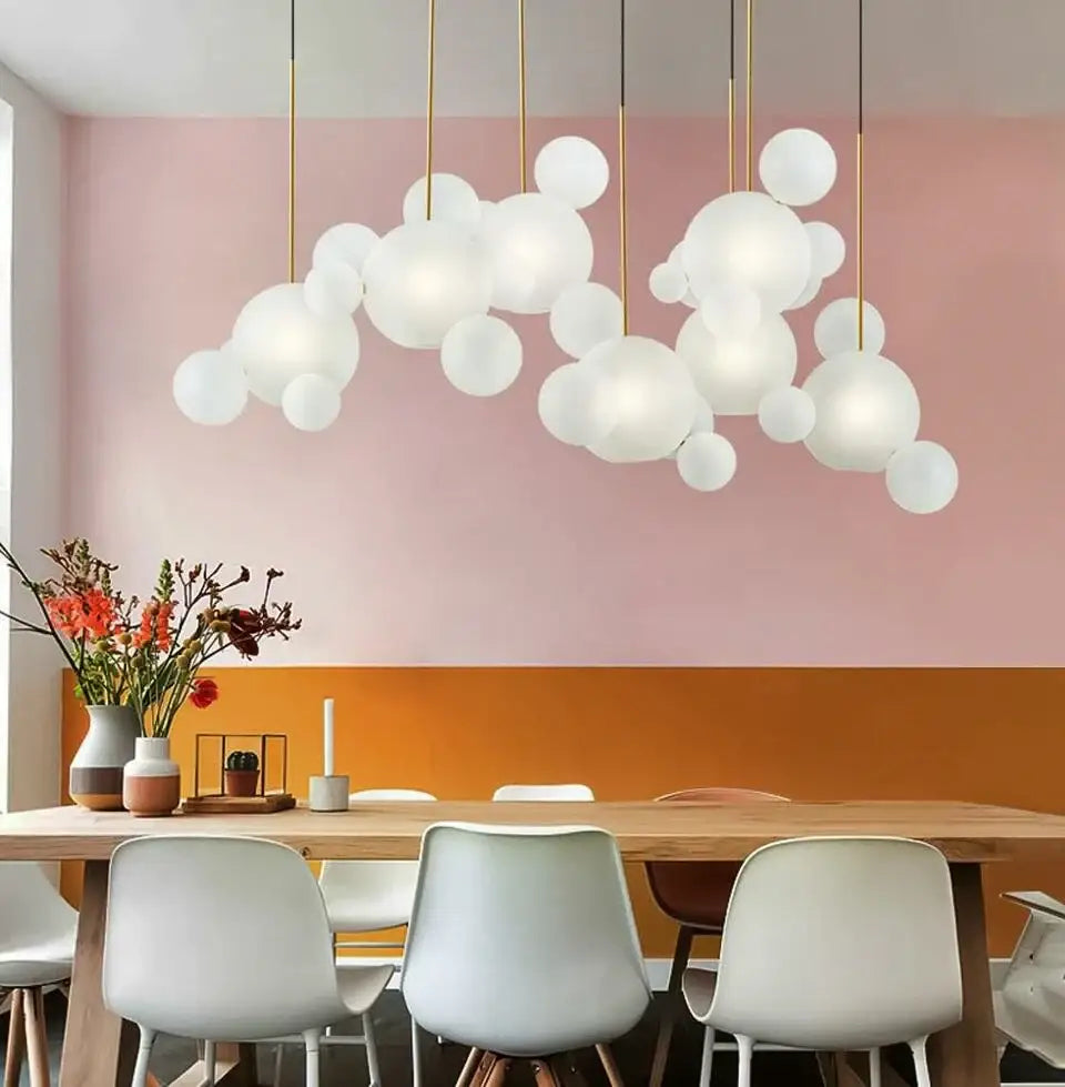 Gold Globe LED Chandelier