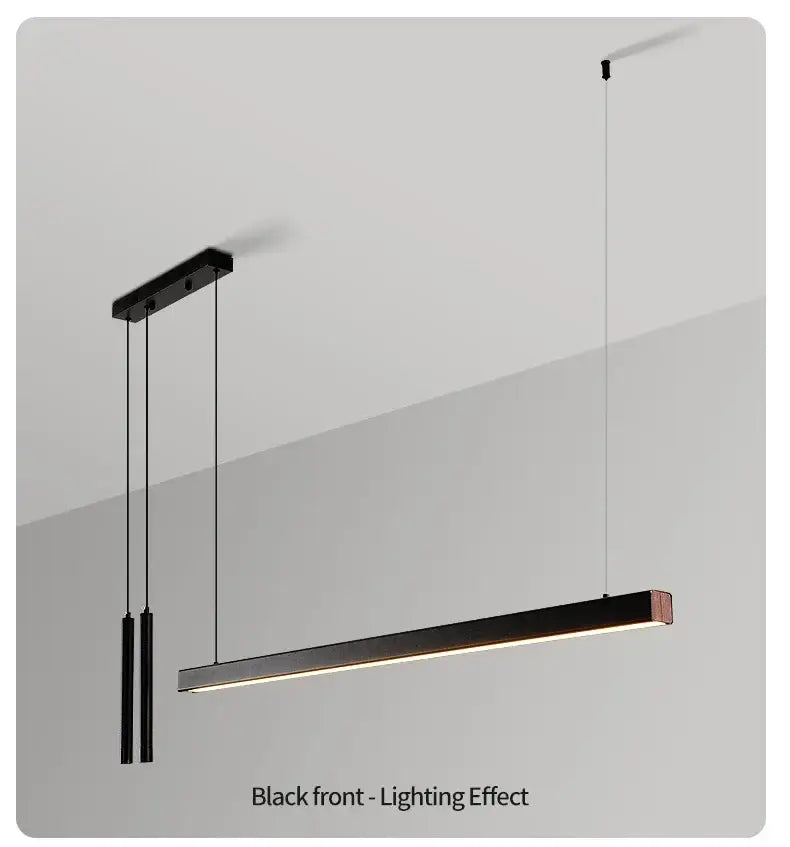 Black Nordic LED Chandelier 107-177cm