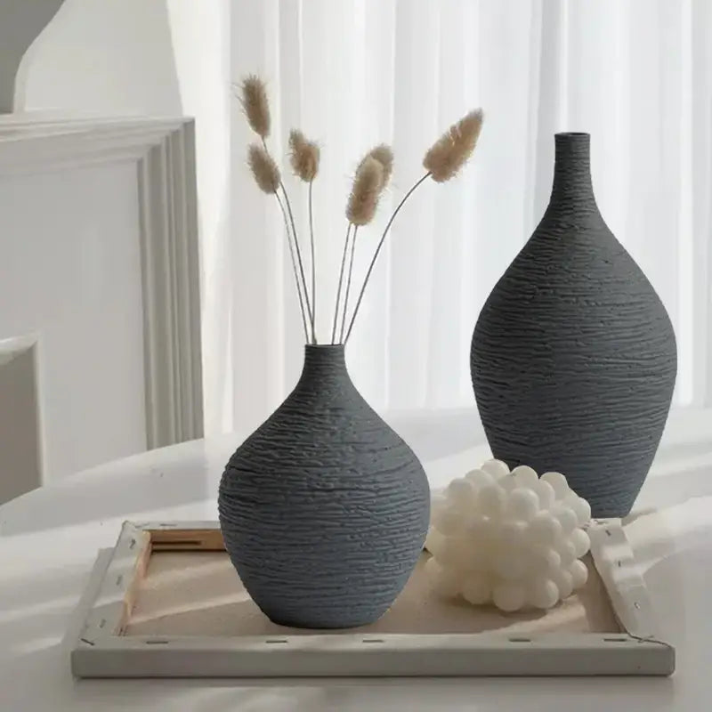 Sleek White Ceramic Vase Large or Small