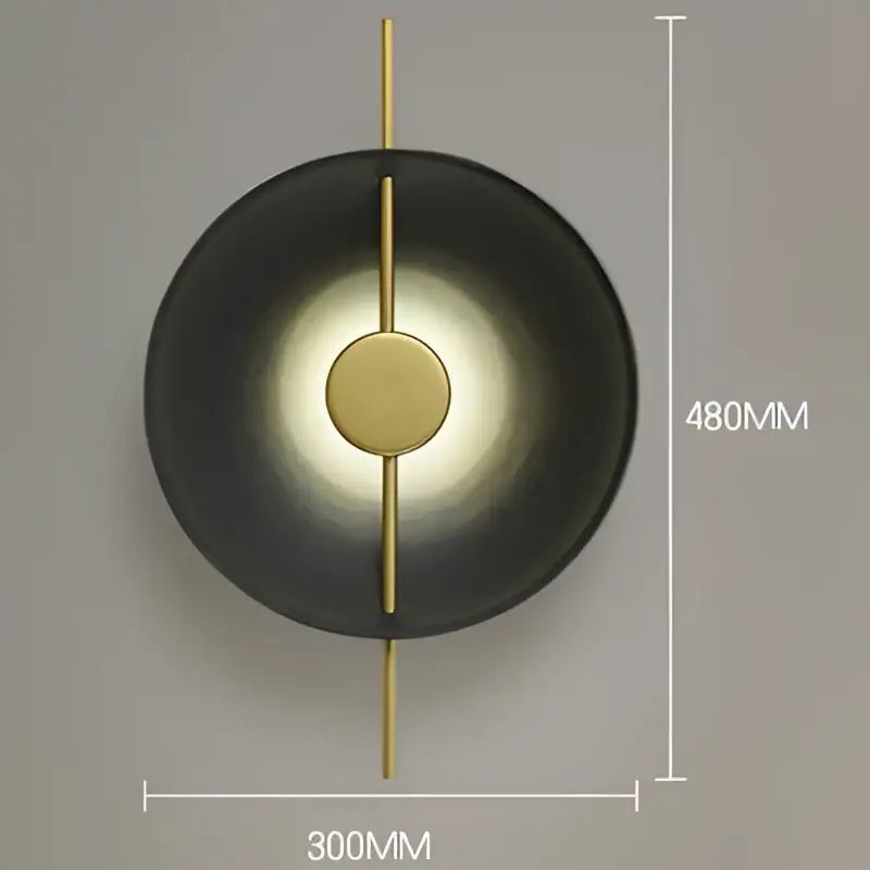 Gold Black Wall Sconce