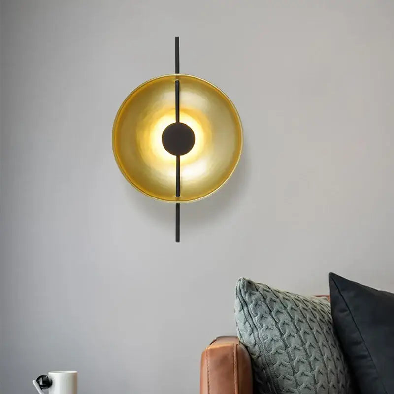 Gold Black Wall Sconce