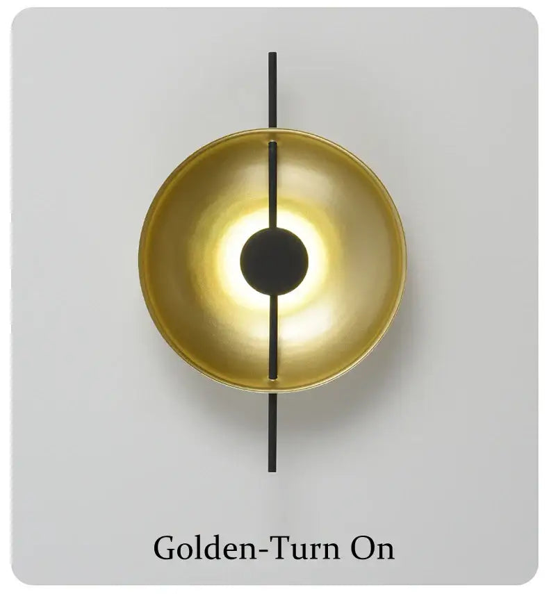 Gold Black Wall Sconce