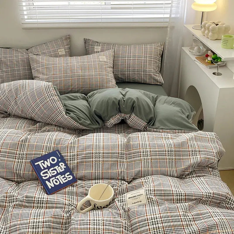 Green Cotton Bedding Set