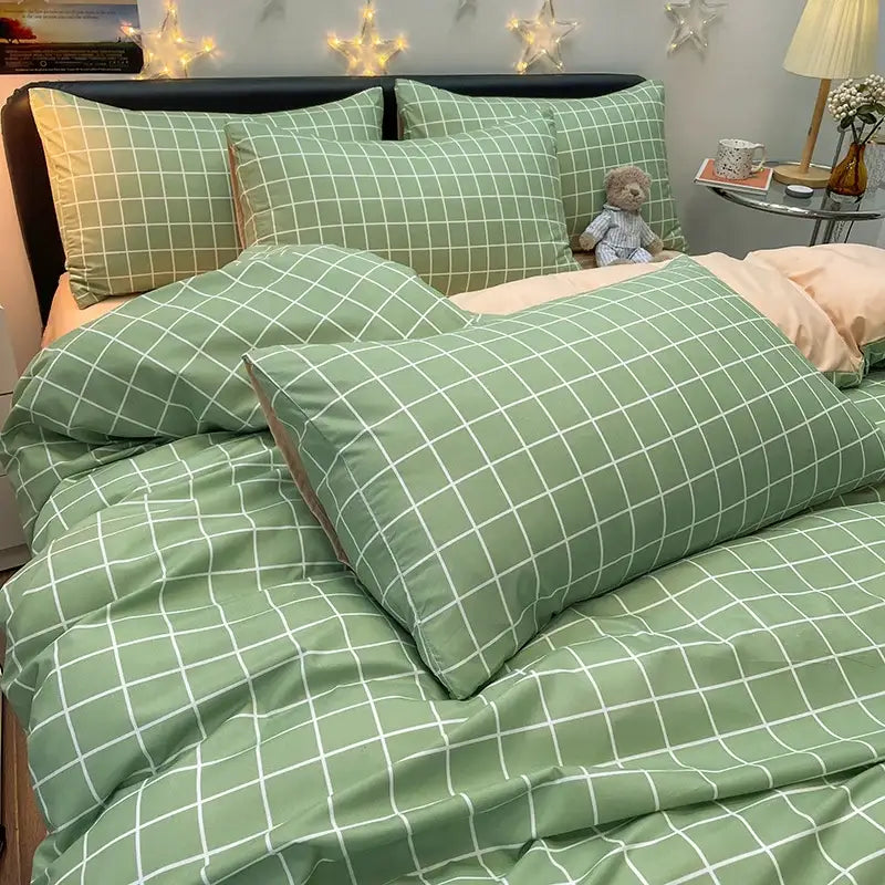 Green Cotton Bedding Set