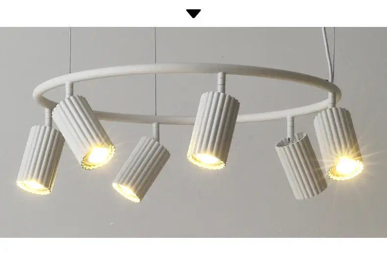 Wood Circle Chandelier