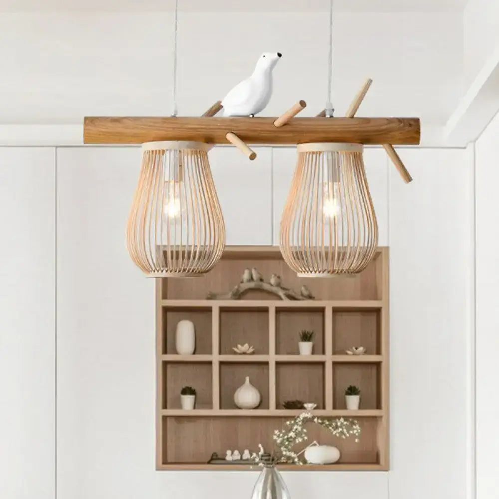 Bamboo Pear Pendant Light