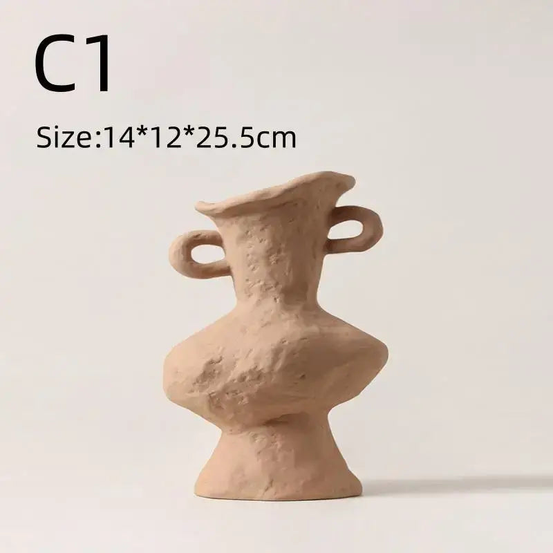 White Ceramic Flower Pots