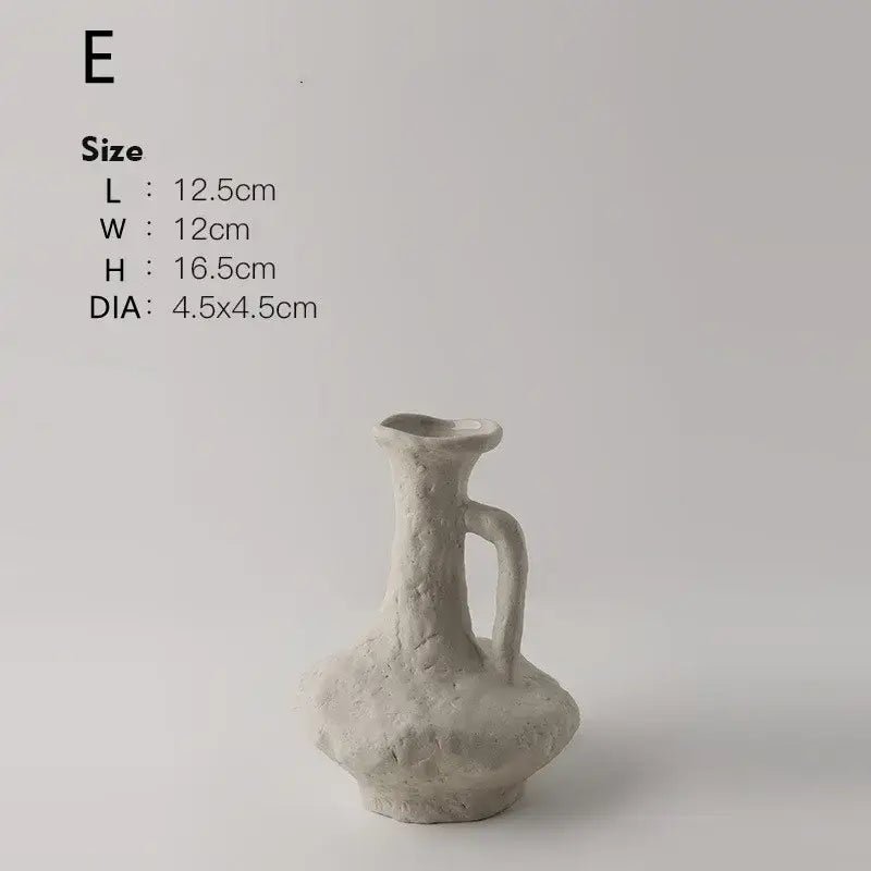 White Ceramic Flower Pots
