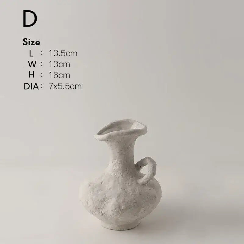 White Ceramic Flower Pots
