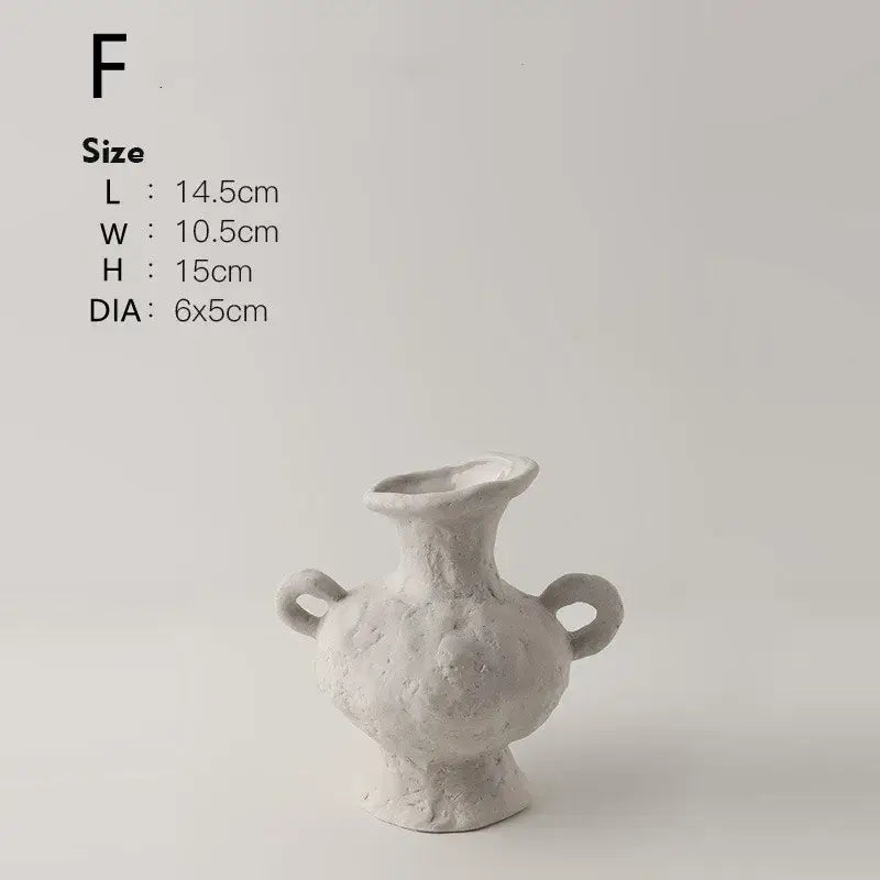 White Ceramic Flower Pots