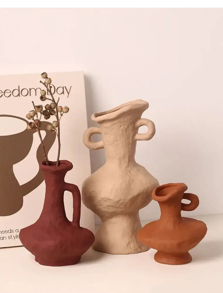White Ceramic Flower Pots
