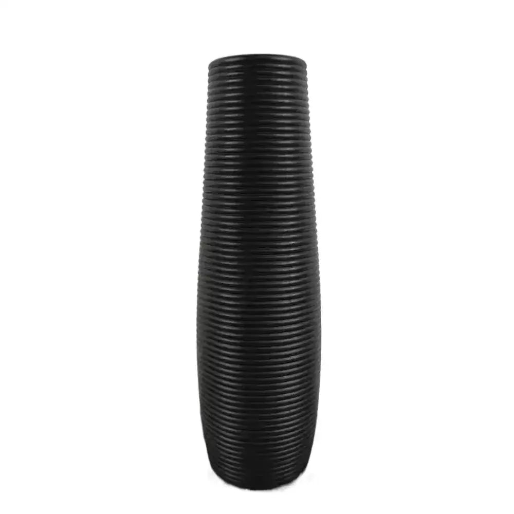 Multicolor Ribbed Plastic Vase