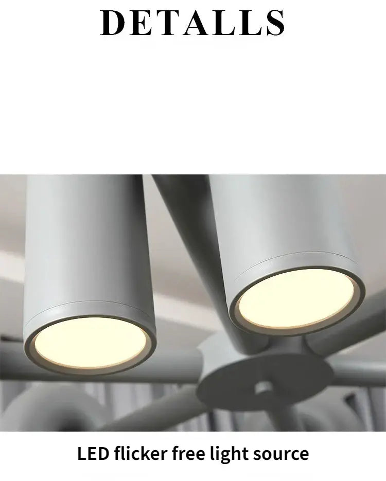 Blue U-Shape Ceiling Light