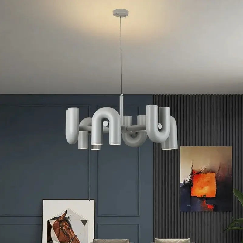 Gray U Shape LED Chandelier