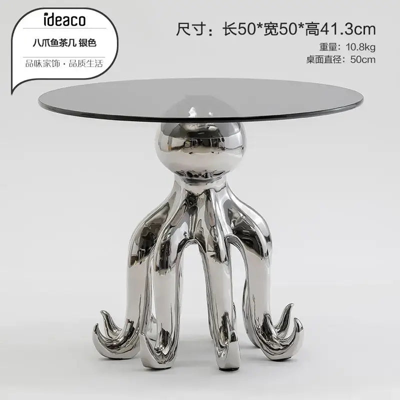 Gold Resin Octopus Table