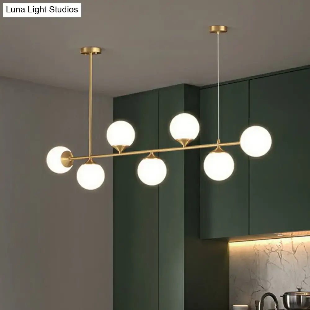Gold Opaline Glass Pendant