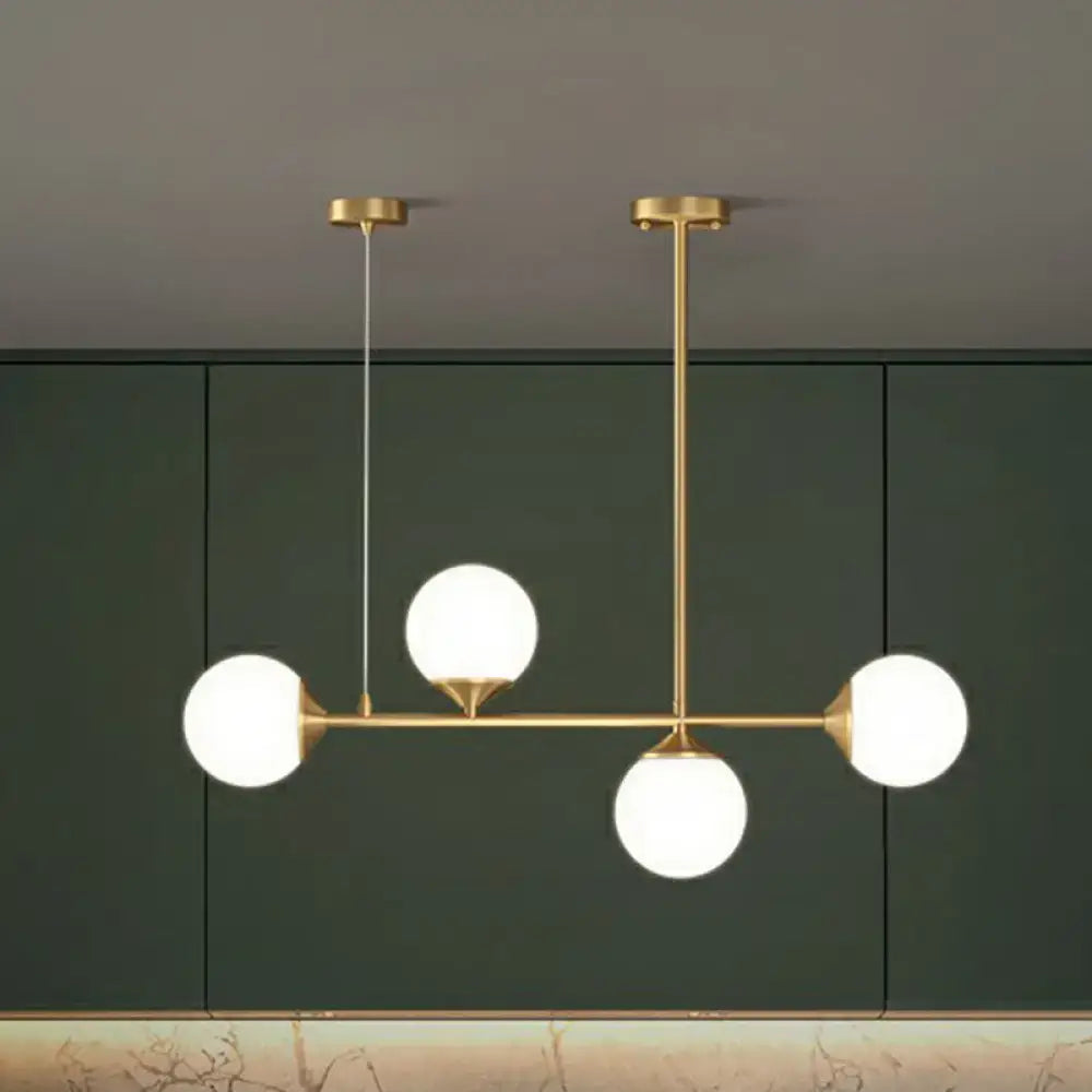 Gold Opaline Glass Pendant