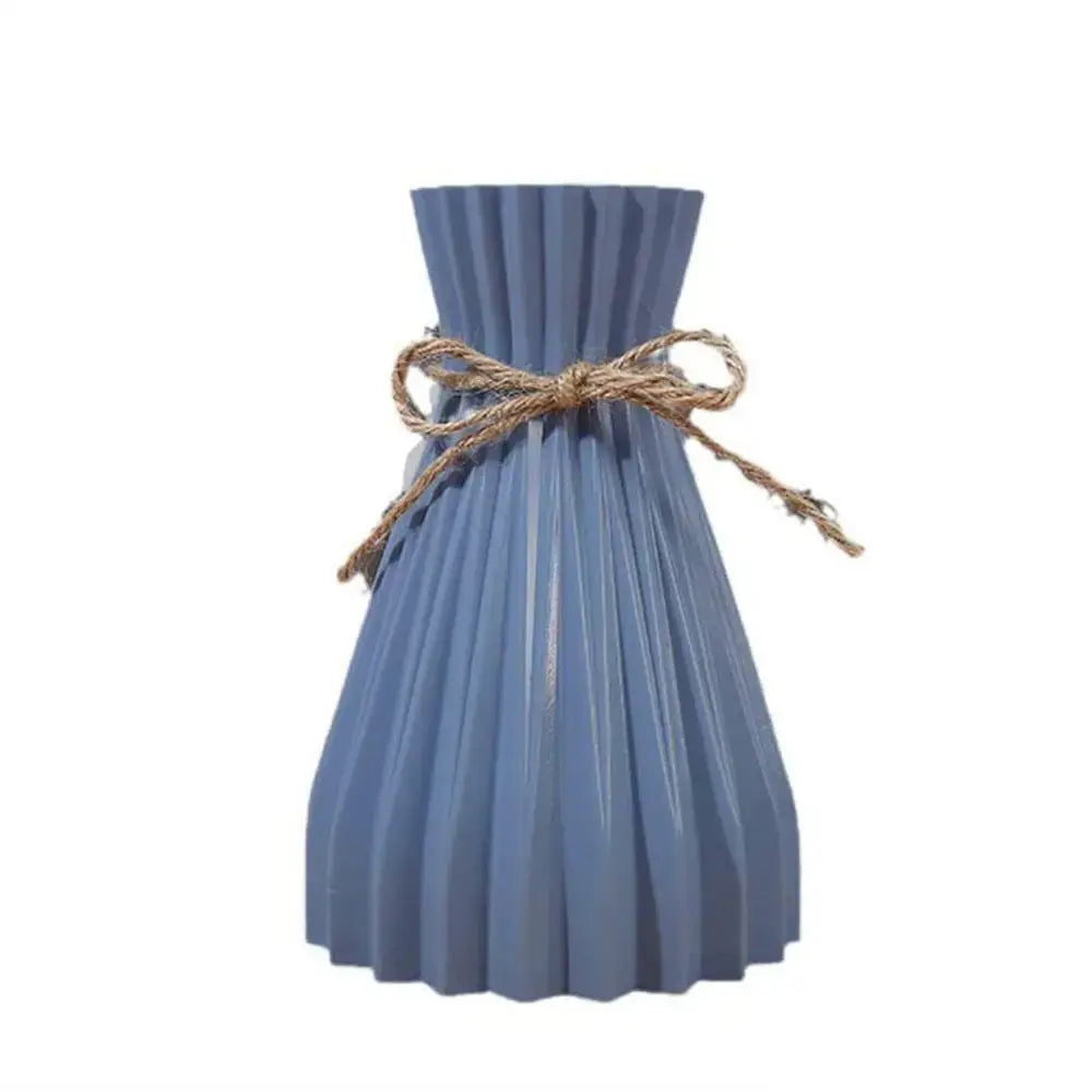 Pink Blue Origami Vase