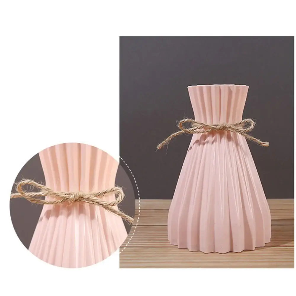 Pink Blue Origami Vase