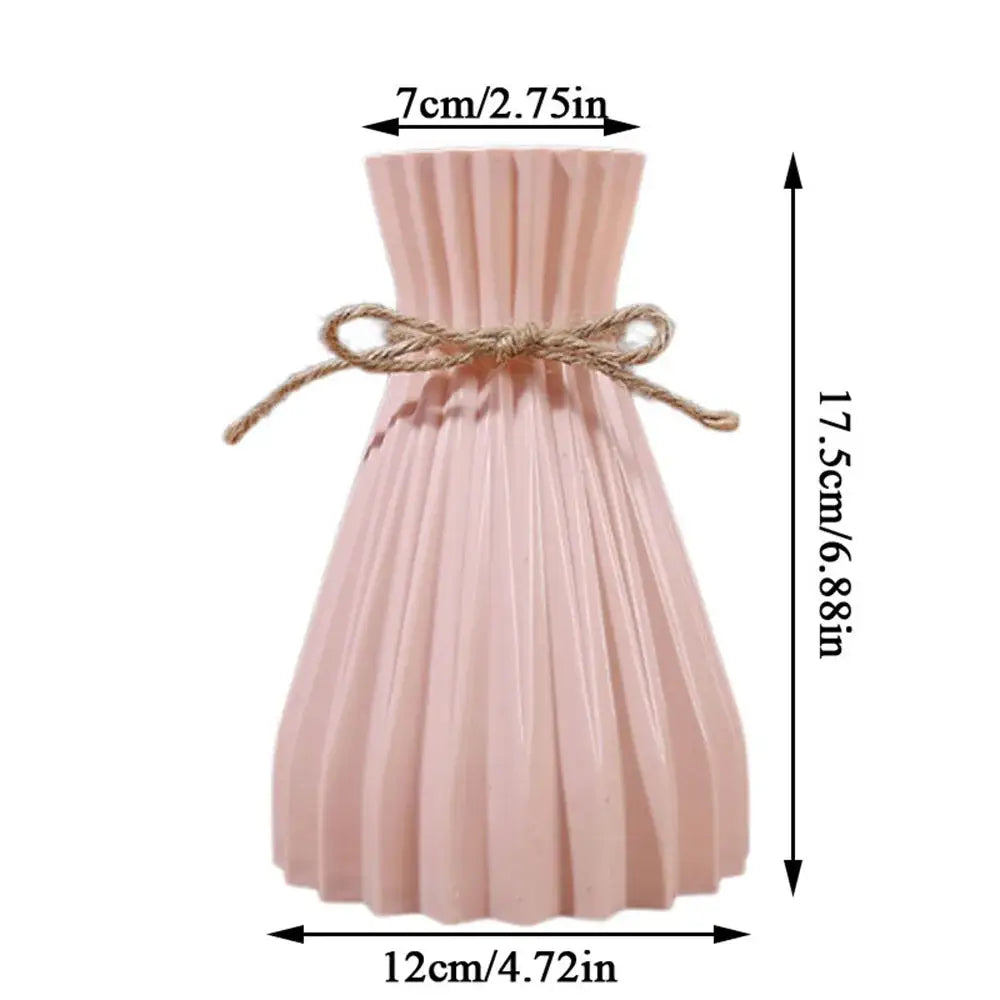 Pink Blue Origami Vase