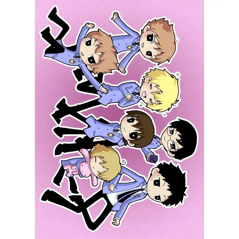 Pink Anime Poster Art