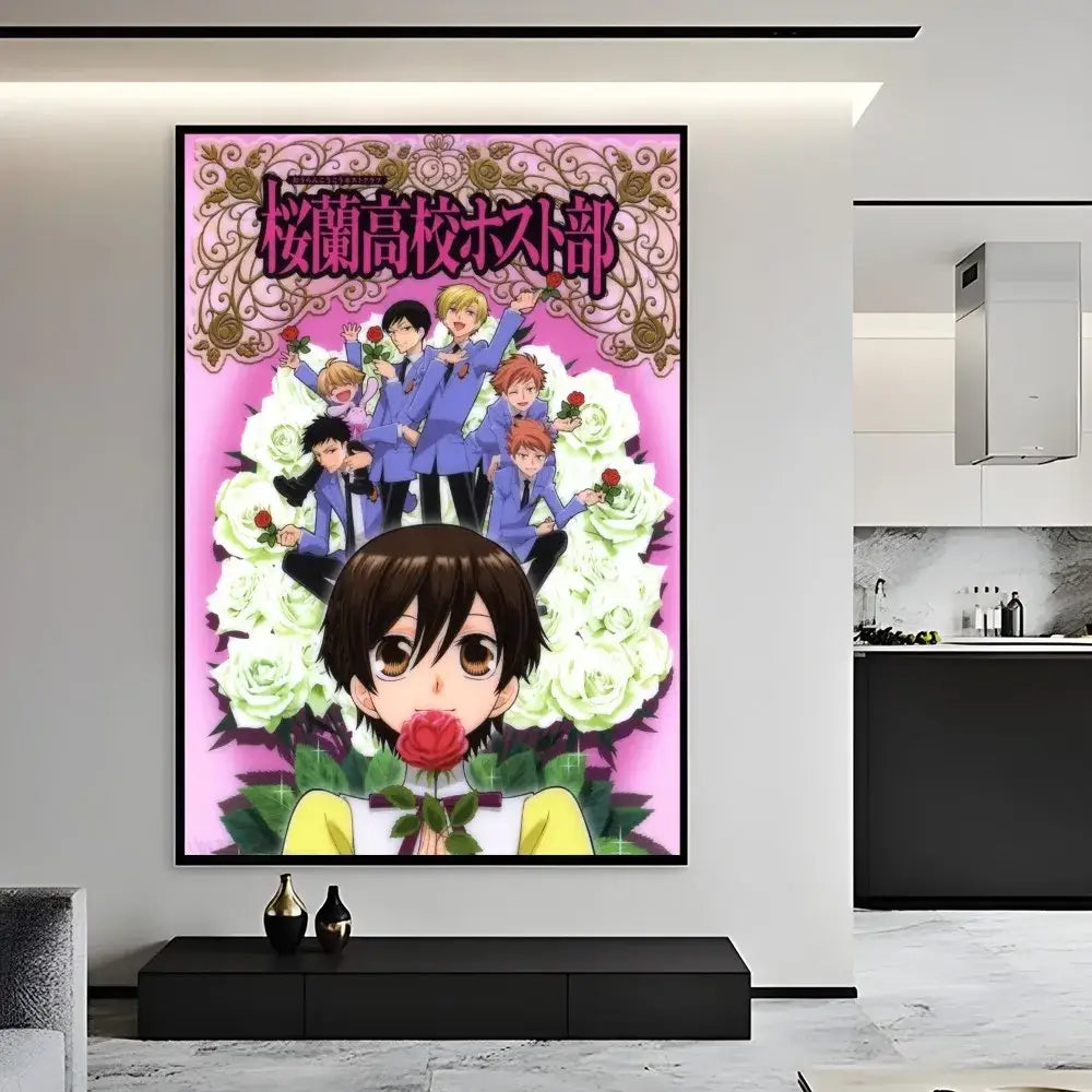 Pink Anime Poster Art