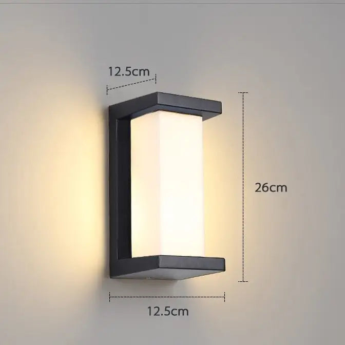Black Motion Porch Light