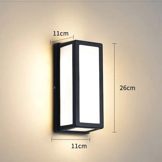 Black Motion Porch Light